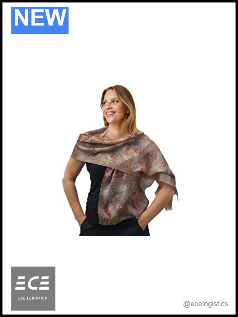 Cashmere Wool Blend Scarf Lightweight Soft Wrap Shawl Gift